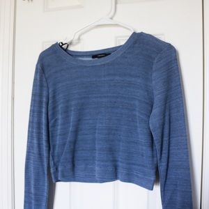 Periwinkle Cropped Sweater